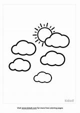 Free Sun And Clouds Coloring Page  Printables Kidadl sketch template