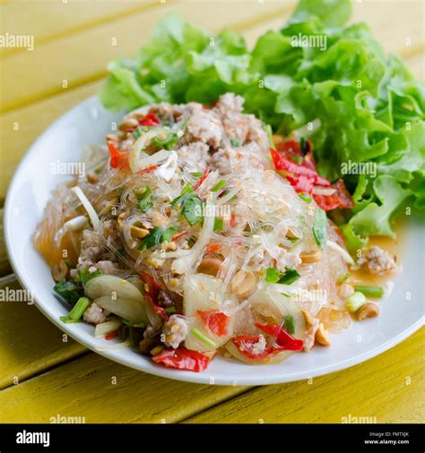 Spicy vermicelli salad Stock Photo - Alamy