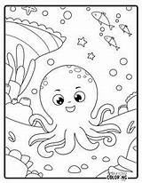 Octopus Coloring Pages Free PDF Printables  Simply Love sketch template