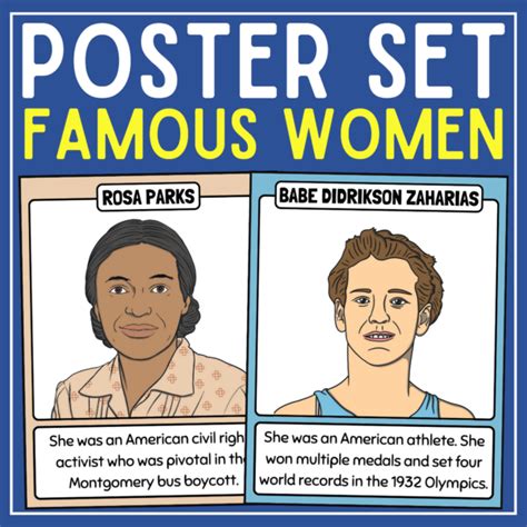 Women's History Month Posters | Women's History Month Bulletin Board ...