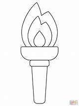 Olympic Torch Coloring Sheet Printable  Free Printables sketch template