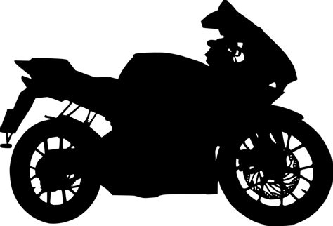 Motorcycle clipart silhouette, Motorcycle silhouette Transparent FREE for download on ...