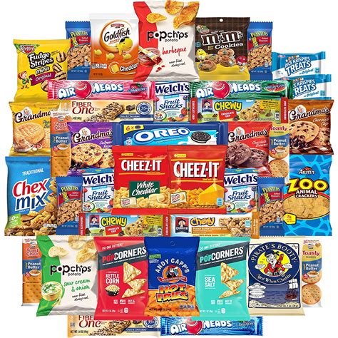 Cookies Chips & Candy Snacks Assortment Bulk Sampler by Variety Fun ...