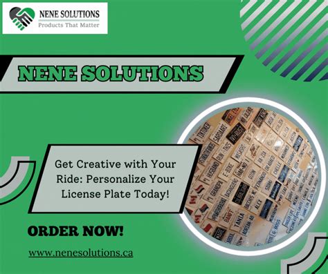 Personalized Plates Ontario — Nene Solutions - Nenesolutions - Medium