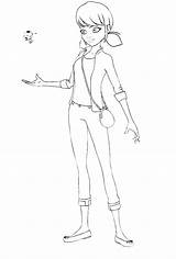 Miraculous Ladybug Marinette  Free Coloring Pages sketch template