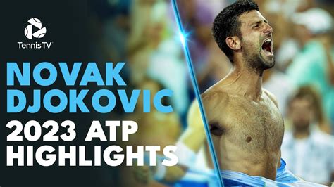 NOVAK DJOKOVIC: Record Breaking Season: 2023 ATP Highlight Reel - YouTube