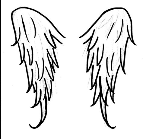 Easy draw angel wings - inrikobits