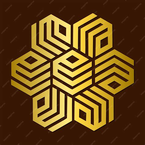 Premium Vector | Golden arabic calligraphy luxury arabic geometric pattern illustration