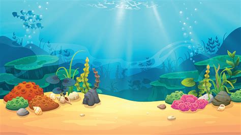 Underwater World Stock Illustration - Download Image Now - Sea ...