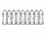 Picket Fence Coloring Page sketch template