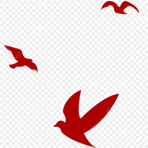 Birds Flying Silhouette PNG Transparent, Red Flying Bird Silhouette, Flying Bird, Red ...