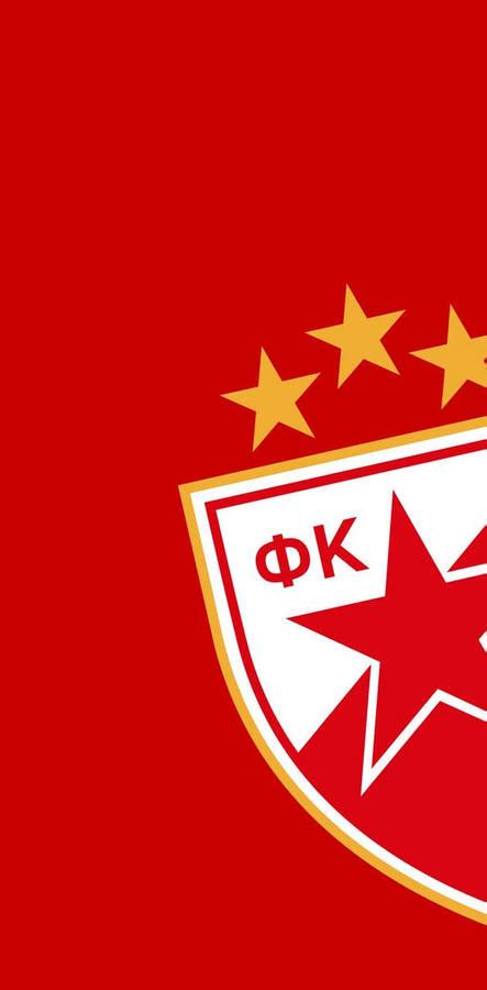 Download Half Red Star Belgrade Logo Wallpaper | Wallpapers.com