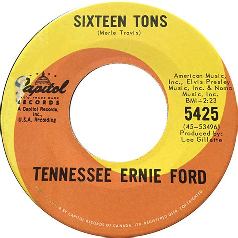 Tennessee Ernie Ford - Sixteen Tons / Hicktown (1965, Vinyl) | Discogs