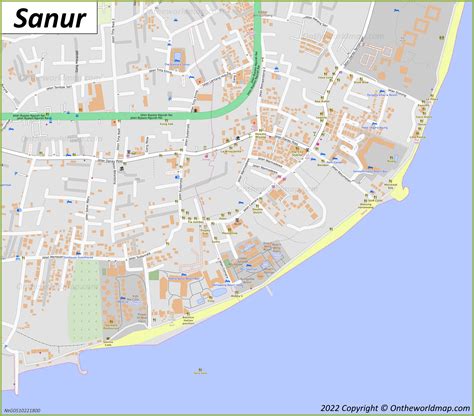 Sanur Map | Bali, Indonesia | Detailed Maps of Sanur