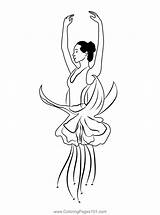 Young Ballerina Girl Coloring Page For Kids  Free Ballerinas Printable sketch template