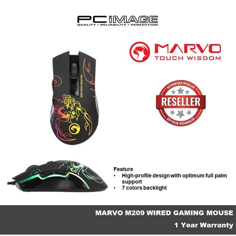 MARVO M209 WIRED GAMING MOUSE | PCIMAGE