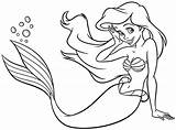 Princess Ariel Smiling Coloring Page  Free Printable Pages sketch template