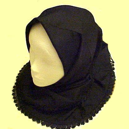 Solid Colored Hijab With Lace – Crescent Imports