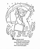 BlueBonkers  Nursery Rhymes Coloring Page Sheets Rain Go Away sketch template