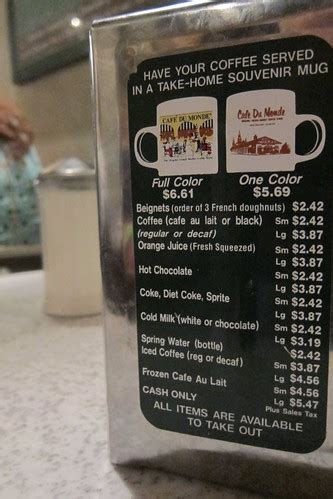 Cafe du Monde: Menu | Guzzle Nosh | Flickr