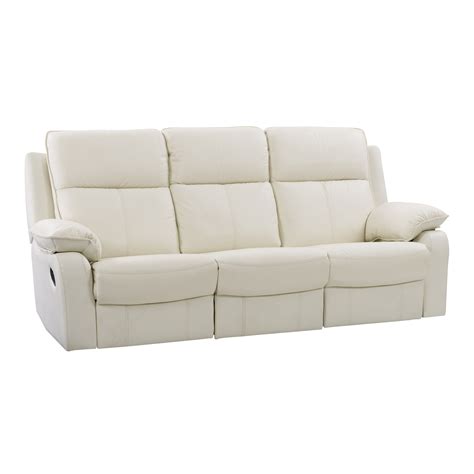 Genuine Leather Recliner Sofa with Detail Stitching *CLEARANCE - Final — CorLiving Furniture CA