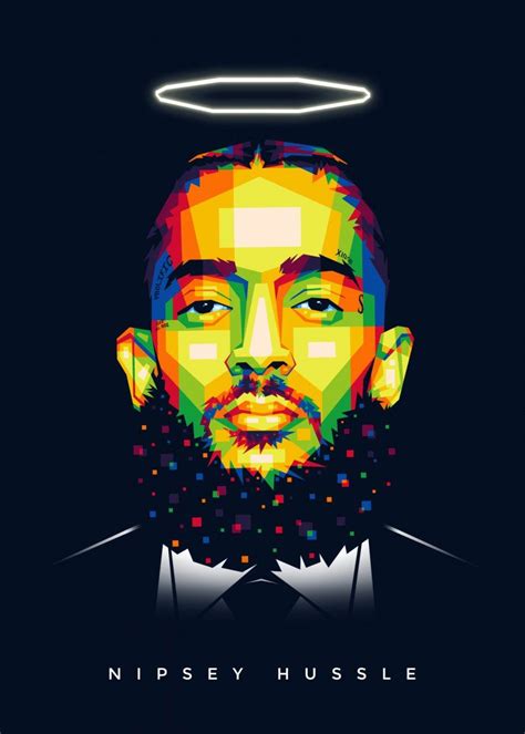 'Nipsey Hussle' Poster by meekameel | Displate | Rapper art, Posters ...