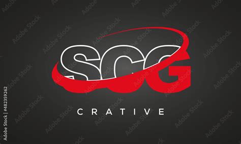 SCG letters creative technology logo design Stock Vector | Adobe Stock