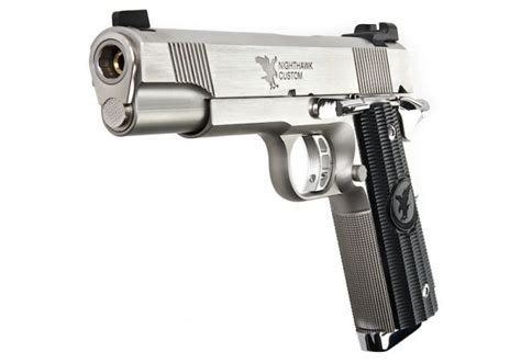 RWA Nighthawk Custom GRP Stainless Steel CO2 Airsoft Pistol - Limited Edition | RedWolf