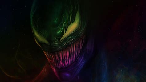 Venom in RGB Colors Live Wallpaper