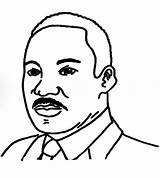 Martin Luther King Jr Line Drawing Coloring Page sketch template