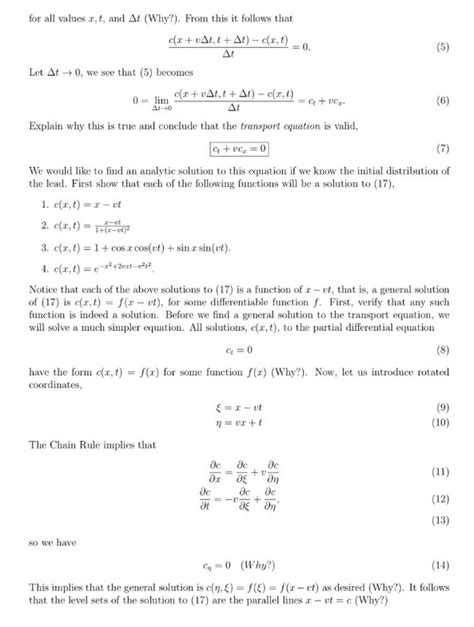 For all values x, t, and Delta t (Why?). From this it | Chegg.com