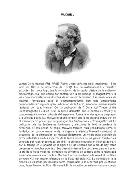 Maxwell | PDF | James Clerk Maxwell | Science