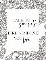 Coloring Pages With Inspirational Quotes sketch template