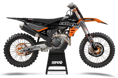 Extreme KTM - Graphics Kit {Black / Orange} – Bare Unique