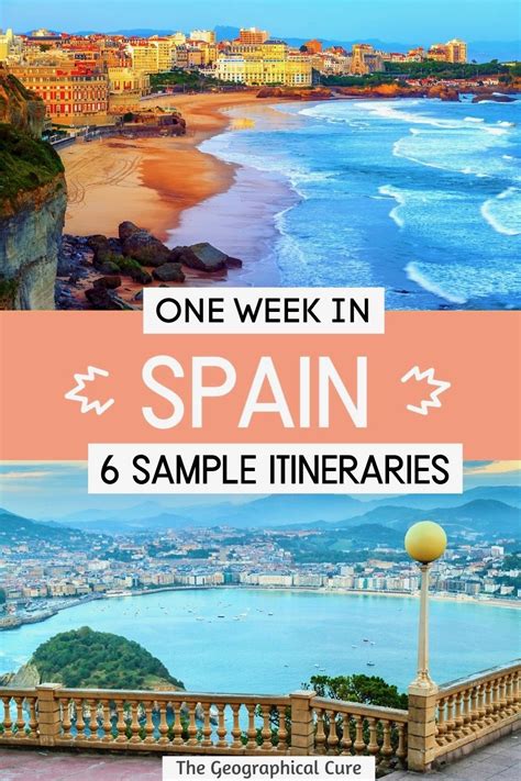 Six Amazing Sample Itineraries for Spain | Spain trip itinerary, Spain ...