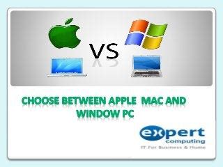 Window PC v/s mac PC Comparison