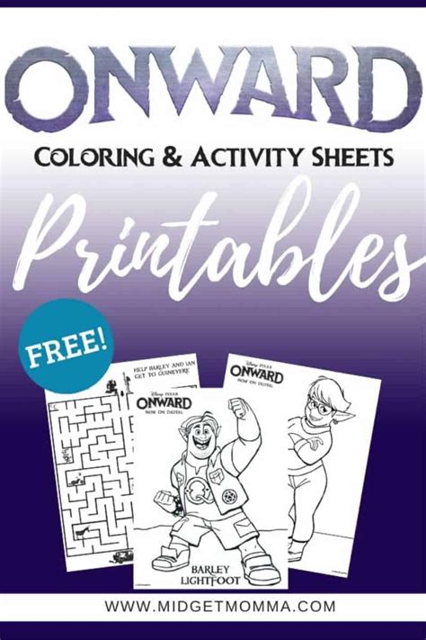 Onward Printable Coloring pages and Activity Sheets • MidgetMomma