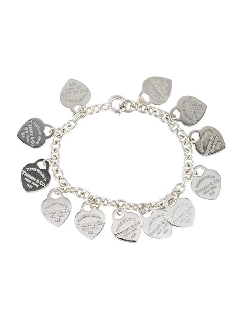 Tiffany & Co. Multi-Heart Tag Bracelet - Sterling Silver Charm, Bracelets - TIF83688 | The RealReal