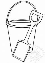 Bucket And Shovel Coloring Page Coloring Pages sketch template