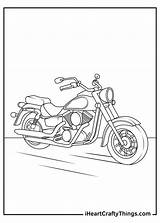 Coloring Pages Motorcycle Free And Printable sketch template