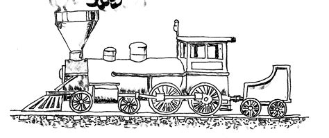 How to Draw Worksheets for The Young Artist: How to Draw a Locomotive. Art lesson, Worksheet