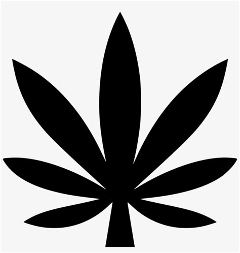 Cannabis Hemp Comments - Weed Leaf Silhouette - Free Transparent PNG ...