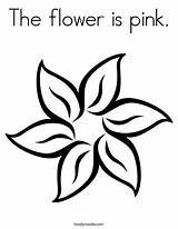 The Flower Is pink Coloring Page  Twisty Noodle sketch template