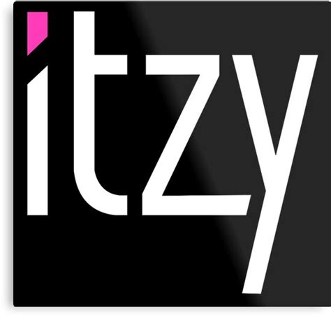 "ITZY LOGO (white)" Metal Print by lyshoseok | Redbubble