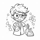 Coloring Pages Of Scientist And Labs sketch template