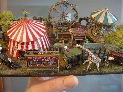 miniature circus | Model trains, Model railroad, Model train layouts