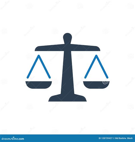 Business Law Icon stock vector. Illustration of scale - 128739427