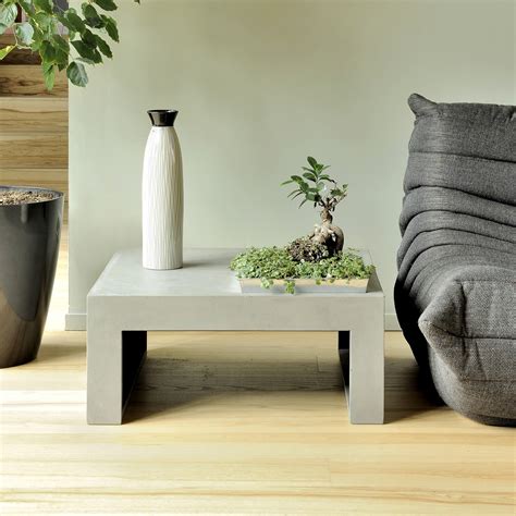 Concrete Coffee Table With Built-in Planter Box | The Green Head