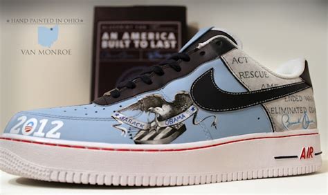 Barack Obama 2012 Nike Air Force 1 Custom by @VanMonroe