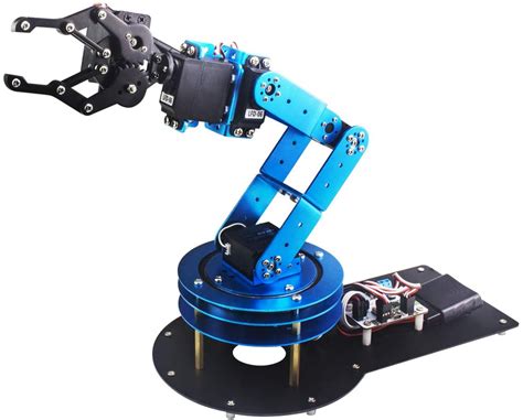 LewanSoul 6DOF Robotic Arm Kit for Arduino STEAM Robot Arm Kit with Handle PC Software and APP ...